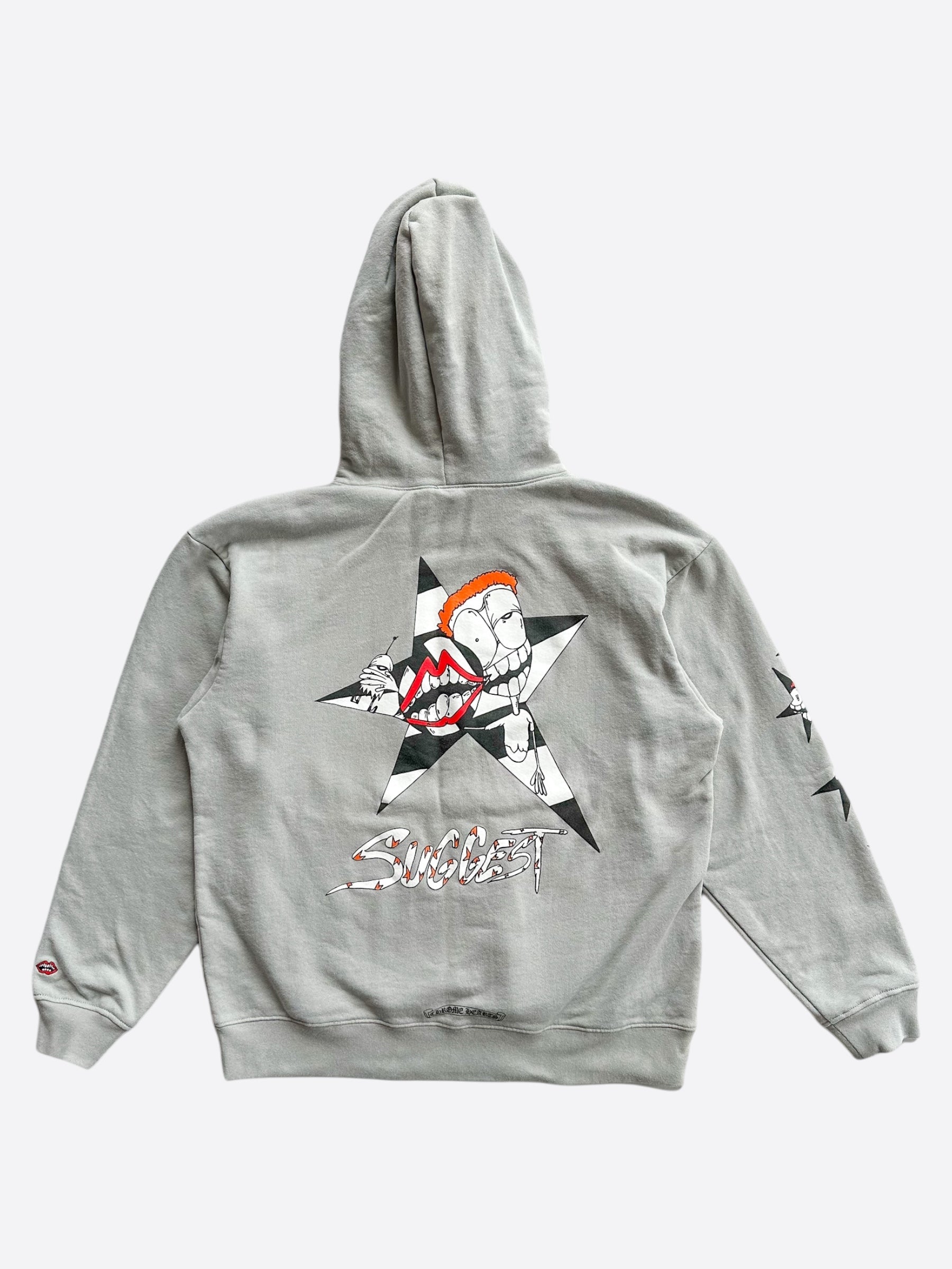 Chrome Hearts Matty Boy Grey Suggest Hoodie – Savonches