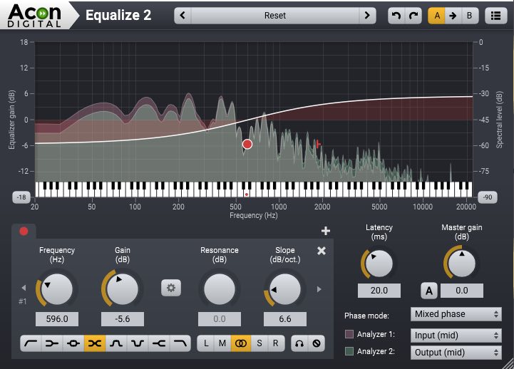 Acon Digital『Equalize』高い汎用性と使いやすさを兼ね備えた