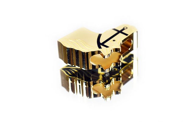 売切】エルメス ツイリーリング カドリージュ 馬 黒 ブラック×ゴールド