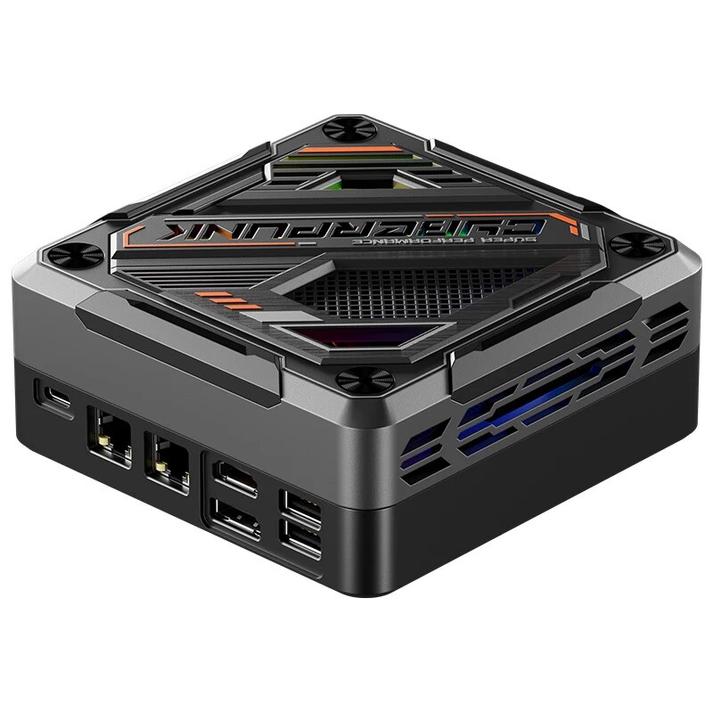 Cyberpunk Mini PC AMD R7 8845HS RGB Light DDR5 2.5G LANUSB4.0ミニ