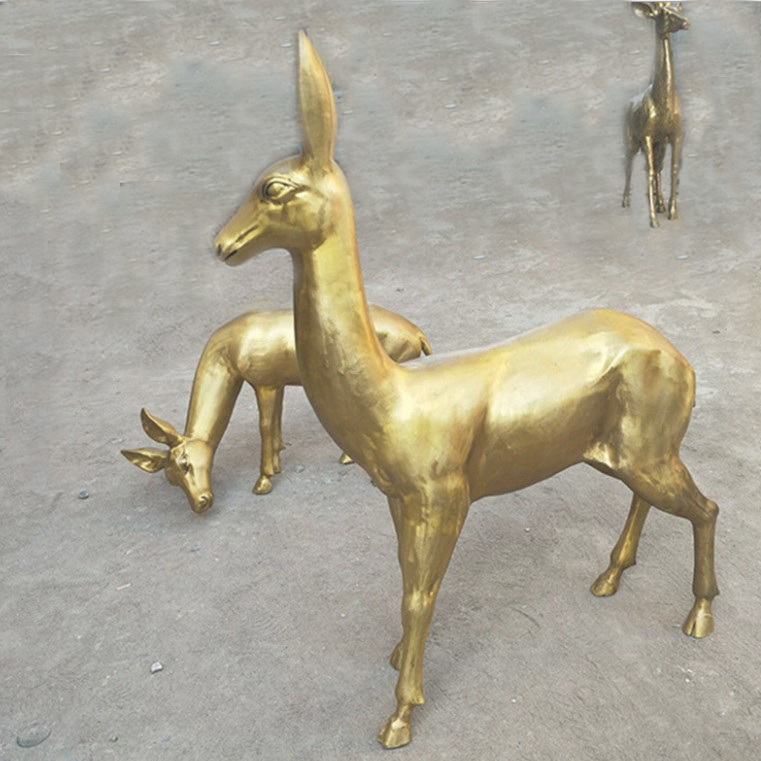 屋外庭園装飾金属製動物置物 銅 ブロンズ 真鍮 鹿の像 価格| Alibaba.com
