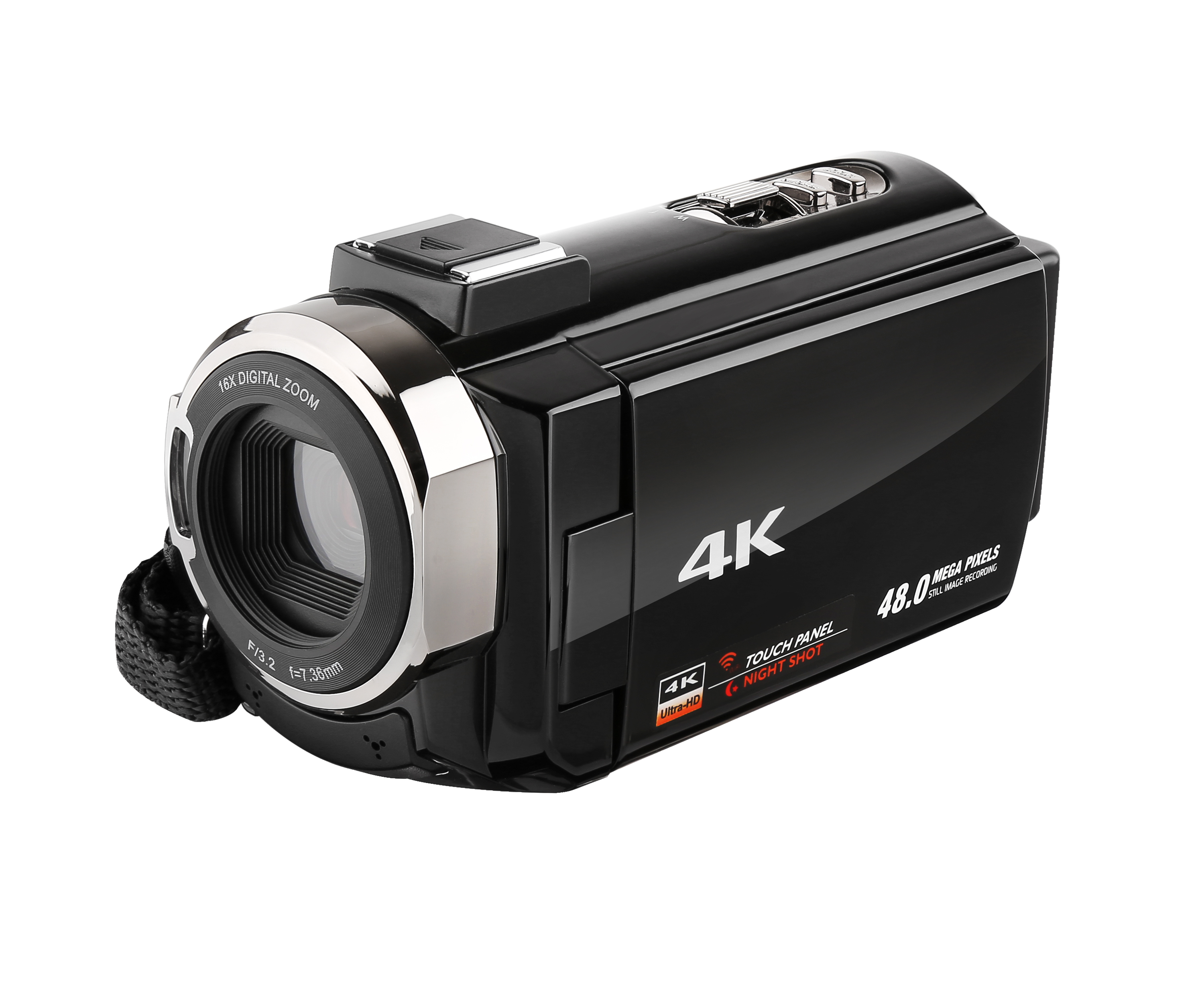 プロフェッショナル4Kビデオカメラ WiFi機能搭載 3.0インチタッチ