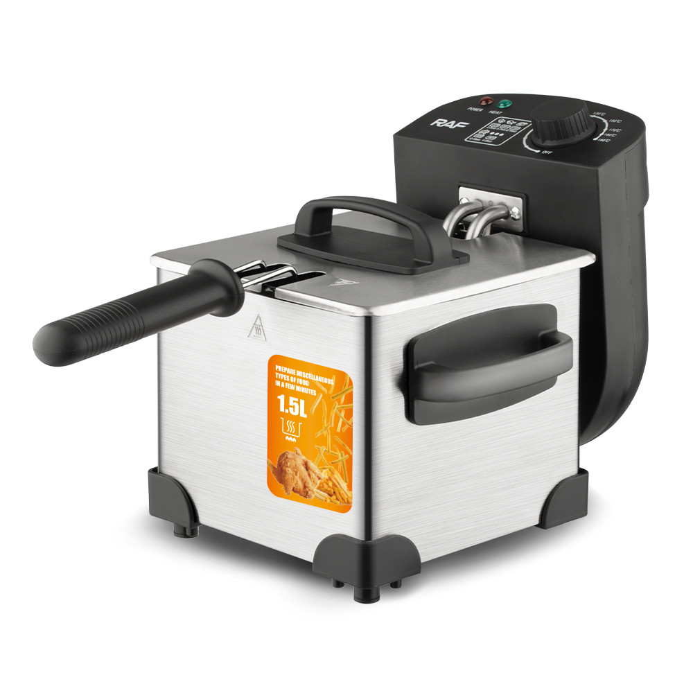 RAF Multifunctional Mini Electric Fryer | Compact Deep Fryer with