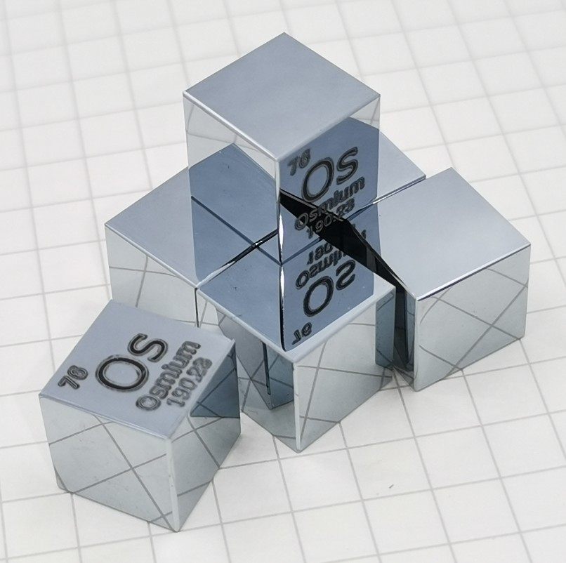 オスミウムメタル 99.95%以上 ピュアオスミウム 10mmキューブ 21g