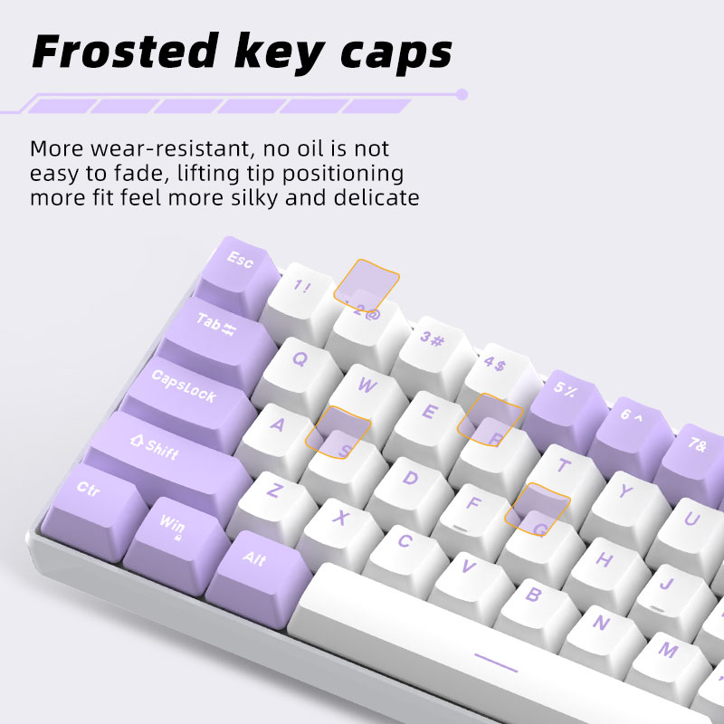 Keywin ZK68 65% Mini Mechanical RGB Gaming Keyboard