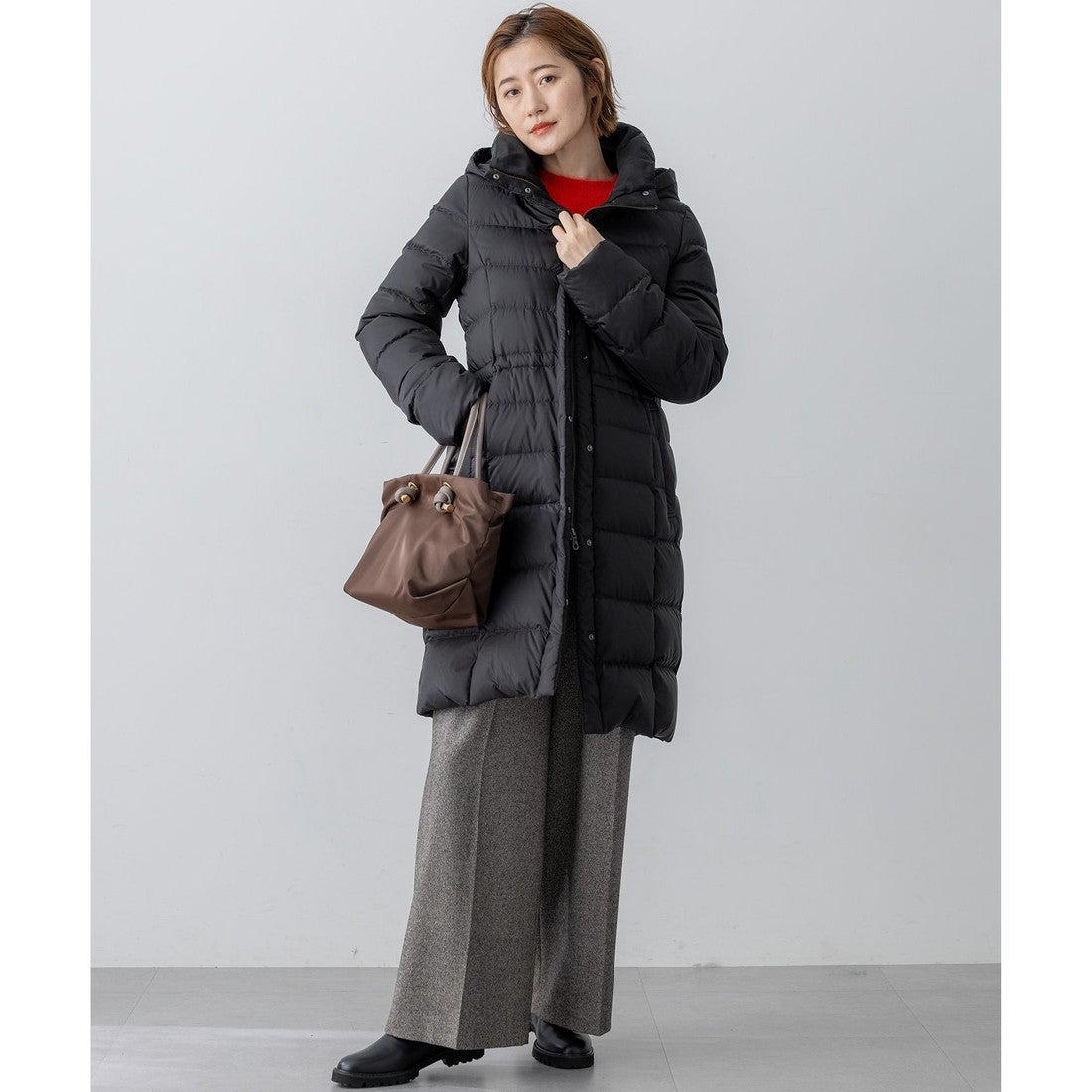 23区 【一部先行予約/新色追加/洗える】シレータフタ ロング ダウン