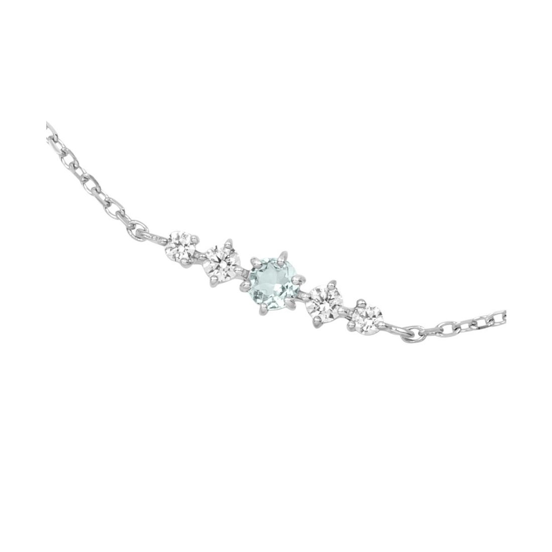 ヨンドシー 4℃ K10ホワイトゴールド ブレスレット （ホワイトゴールド