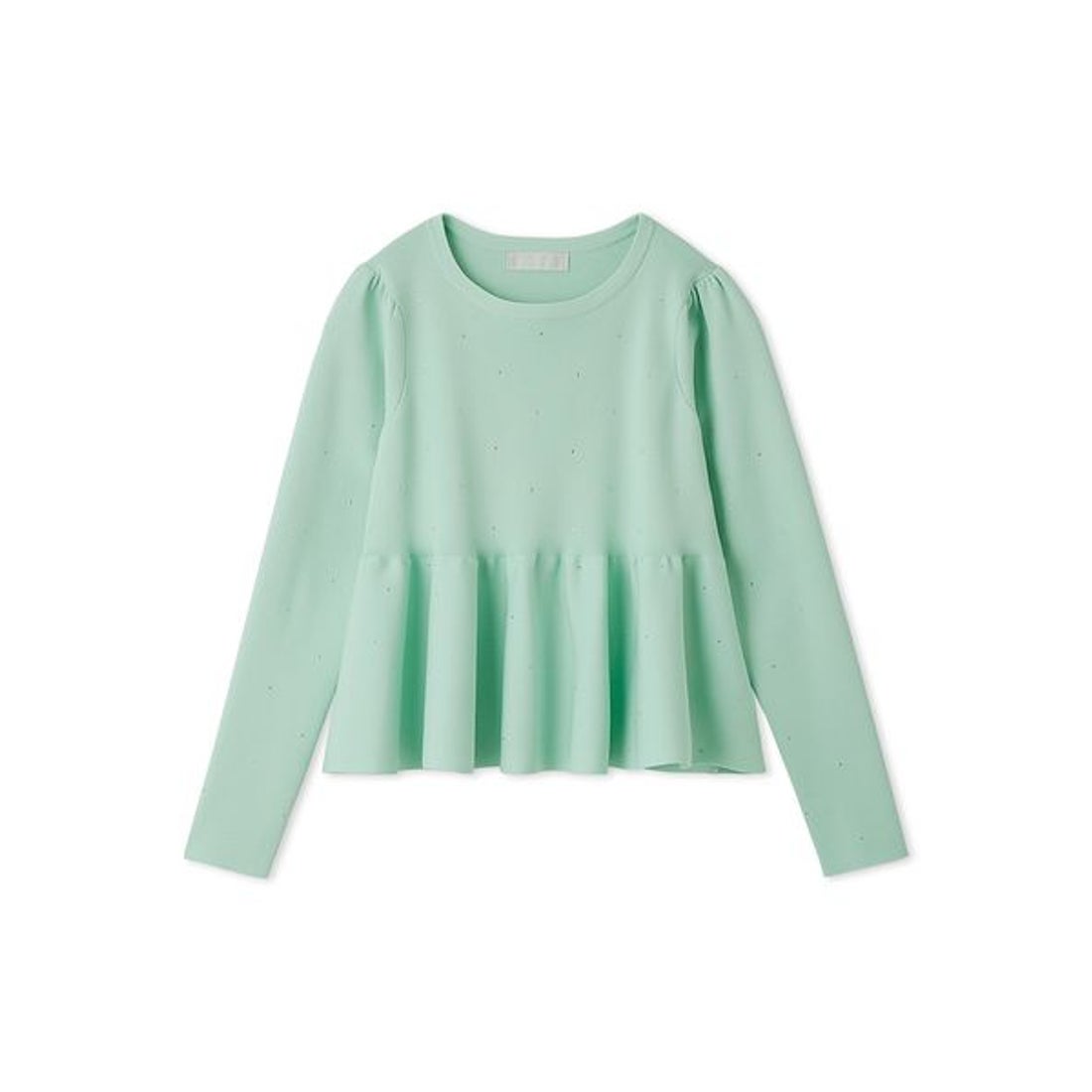 セルフォード CELFORD ホットフィットビジューペプラムニットプル