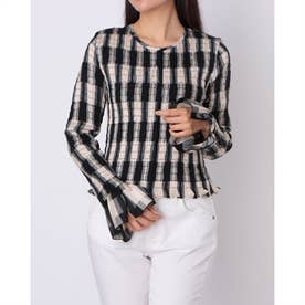 クラネ CLANE SHIRRING DESIGN BLOUSE （MIX） - ファッション通販