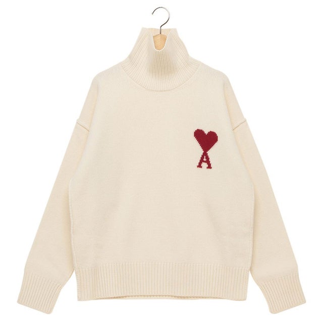 アミパリス Ami Paris ニット セーター タートルネック ホワイト