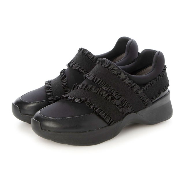 アンテプリマ ANTEPRIMA 小花モチーフスリッポンスニーカー （ブラック