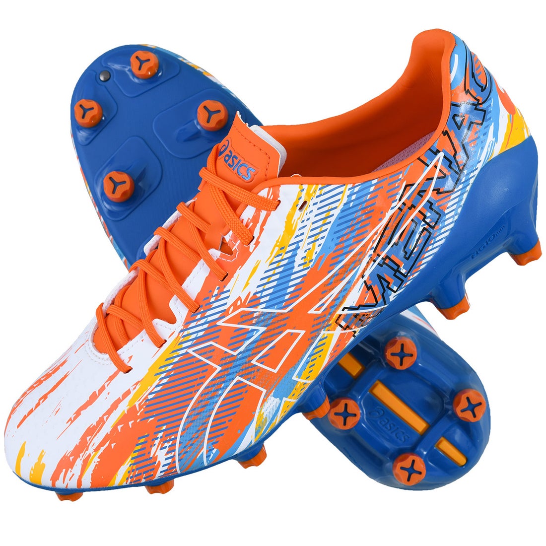 ASICS アシックス MENACE 4(ホワイト×ブルー×オレンジ) 1111A195 101