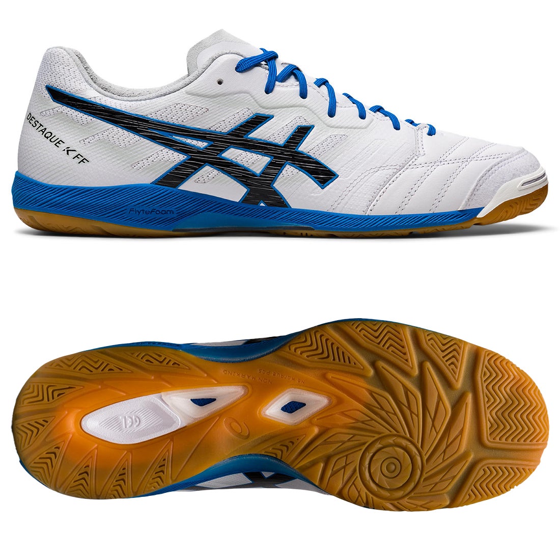 ASICS アシックス デスタッキ K FF(ホワイト×ブルー) 1111A217 100