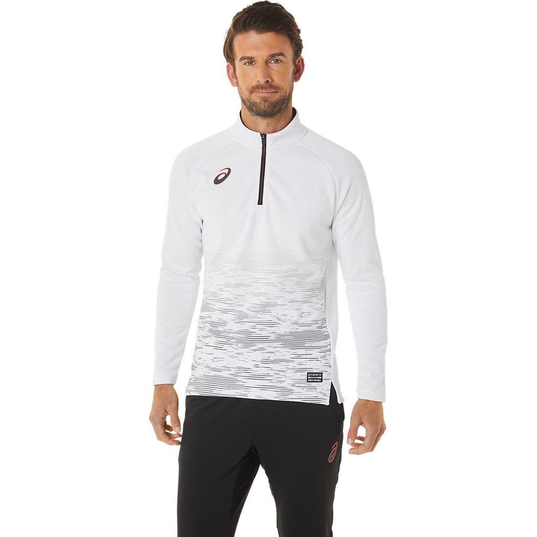 ASICS アシックス ドライハーフジップトレーニングジャケット(ホワイト