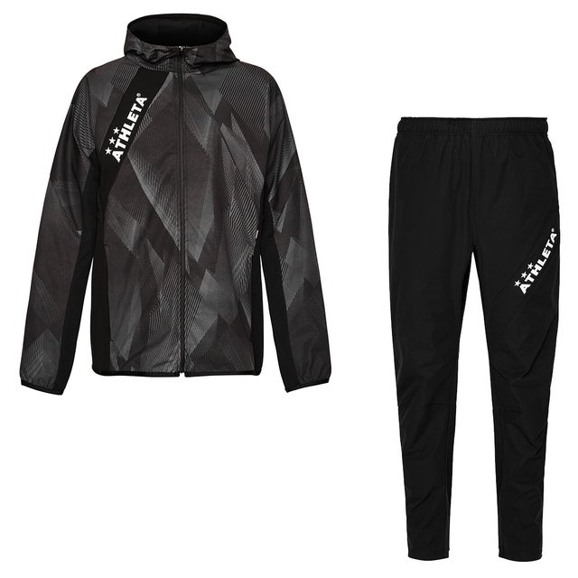 ATHLETA アスレタ 別注 ジャージー 上下セット(ブラック) FP-422 BLK