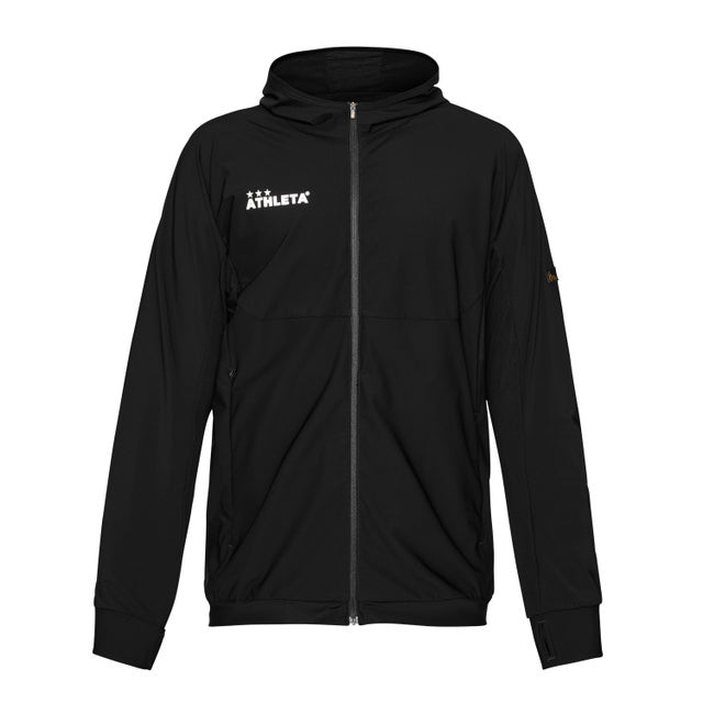 ATHLETA アスレタ 中綿フードジャケット(ブラック) FUK-23JKT BLK