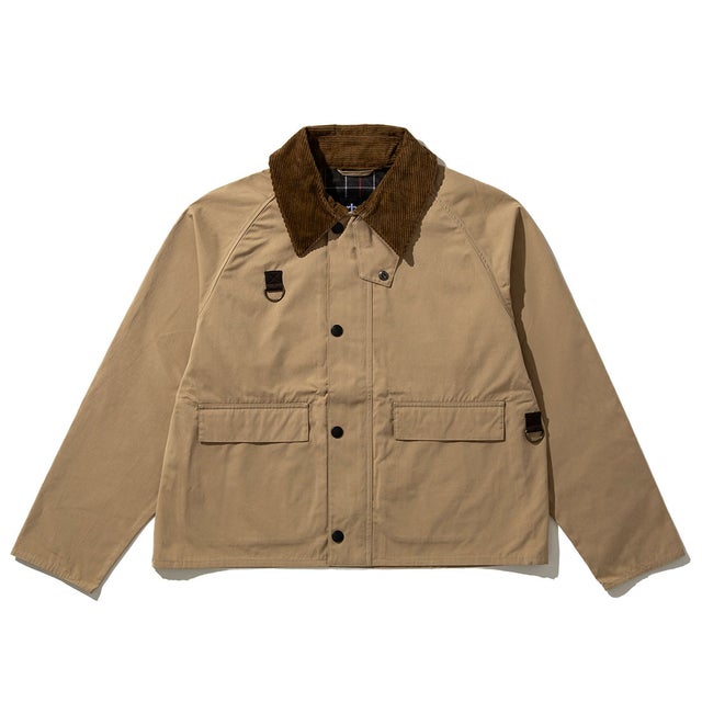 バブアー Barbour スペイ ピーチスキン コットン ショートレングス