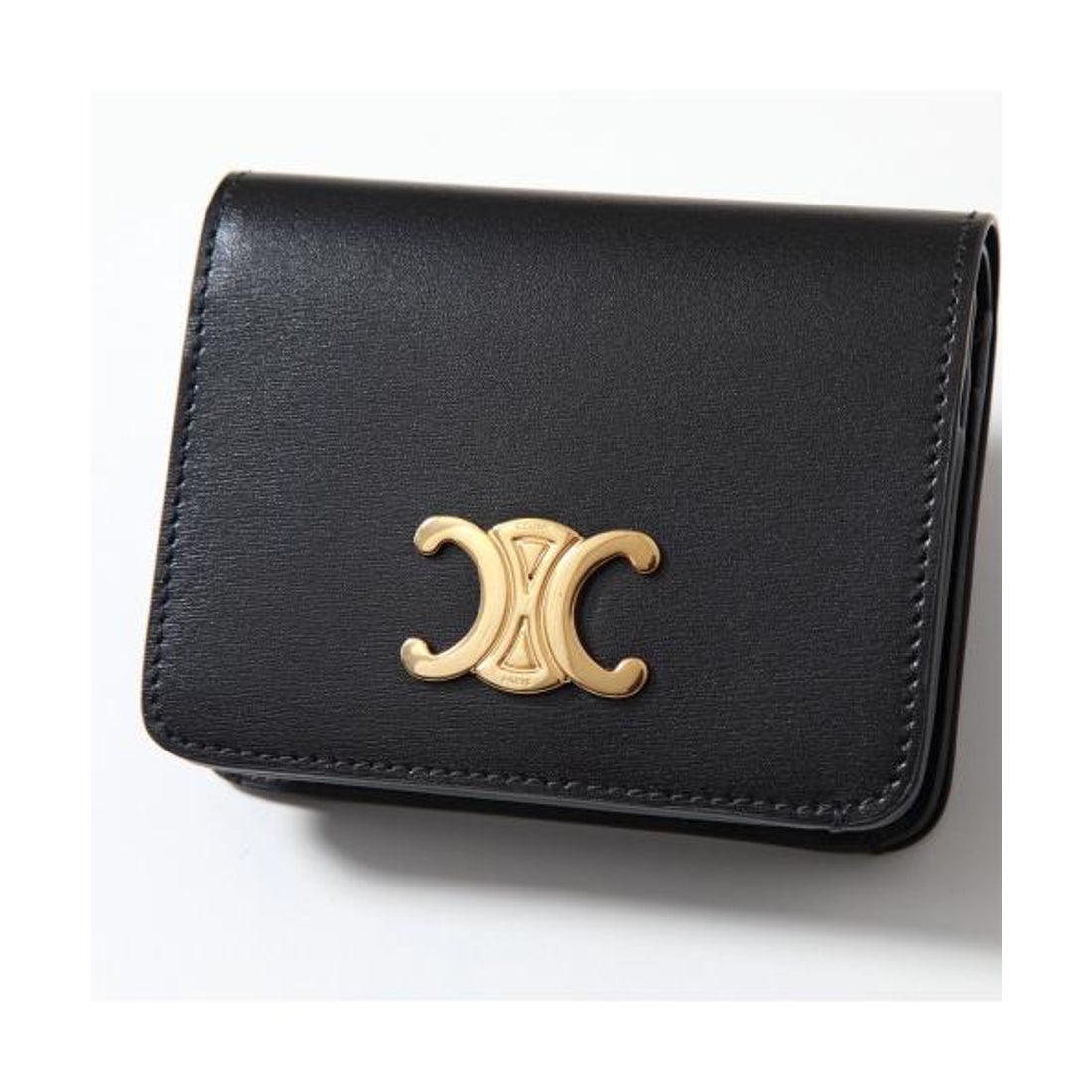 セリーヌ CELINE CELINE 二つ折り財布 TRIOMPHE 10K623DPV レザー