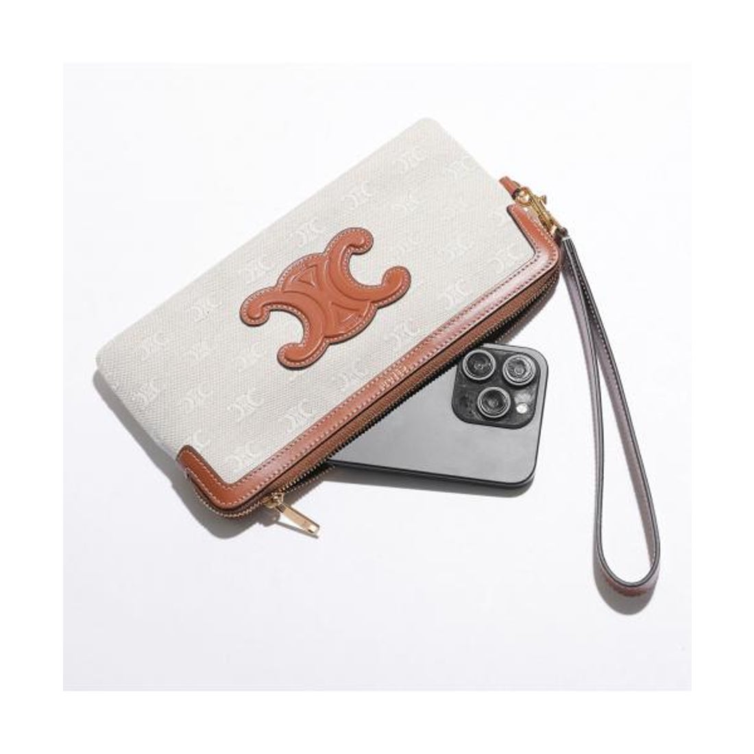 セリーヌ CELINE CELINE ポーチ Long Pouch with strap 10K672FDZ