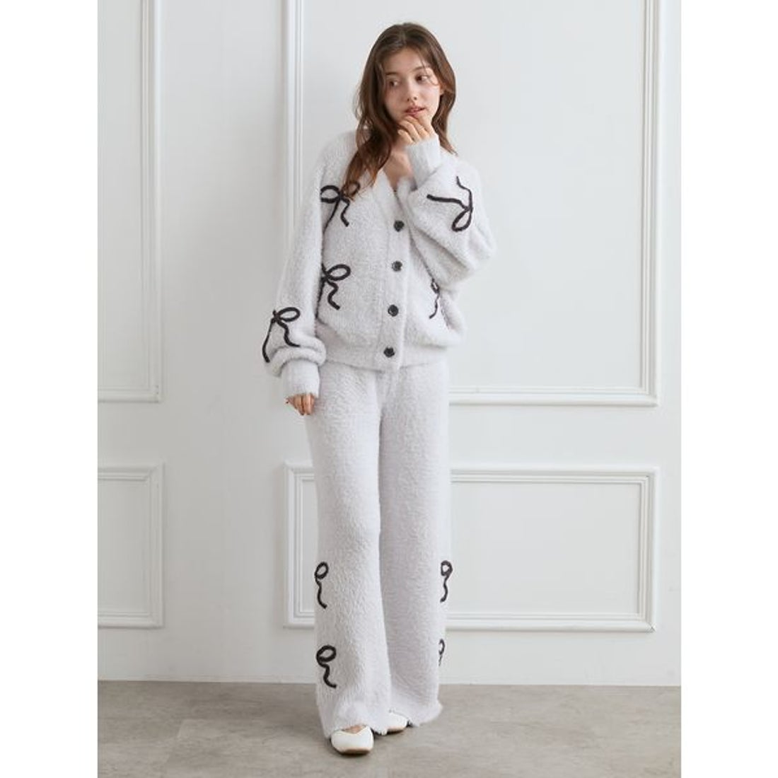 ジェラートピケ gelato pique 【HALLOWEEN】リボンフェザーロング