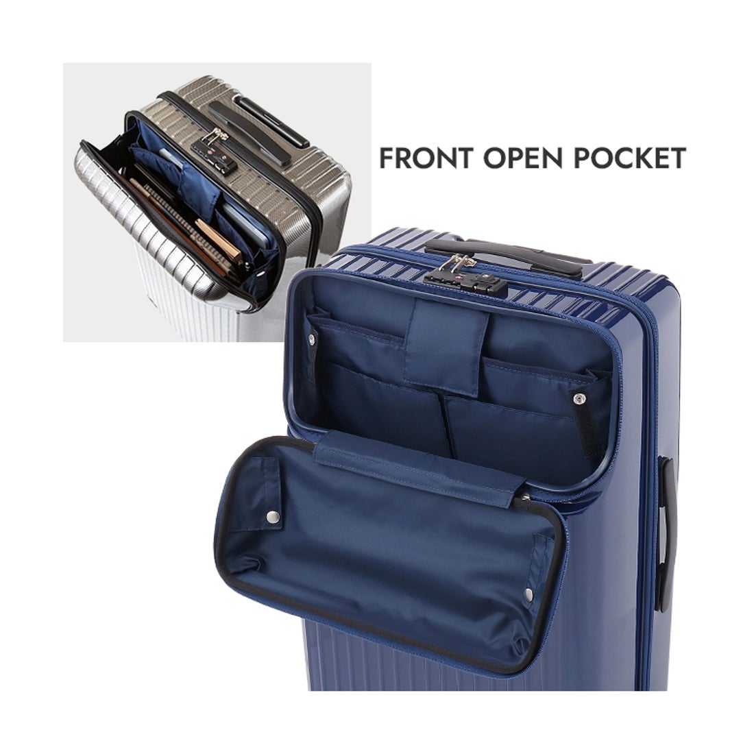 エース ACE エース スーツケース Mサイズ 59L トップオープン フロント