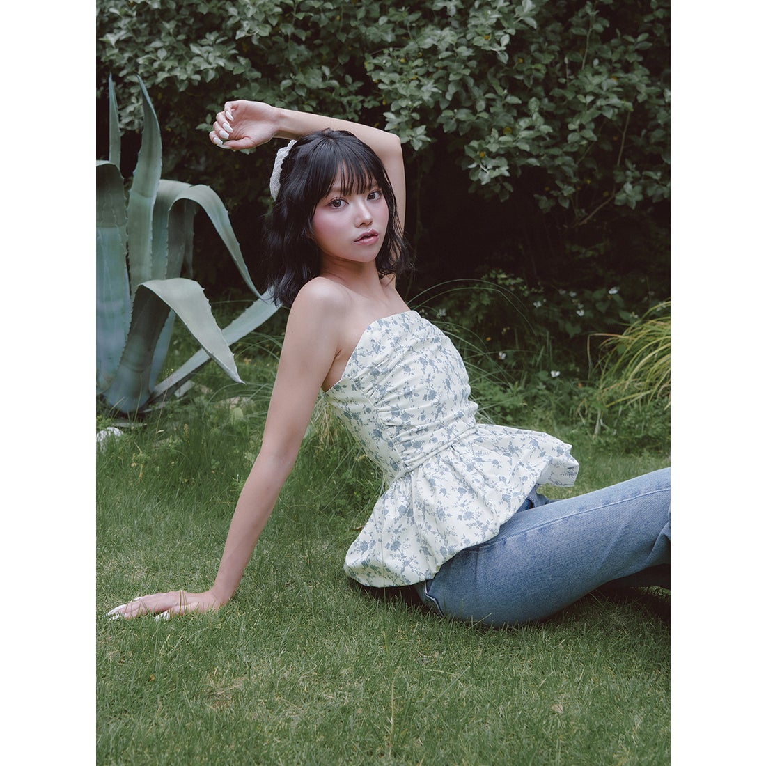 ダーリッチ Darich フラワーバルーンベアトップ （ホワイト