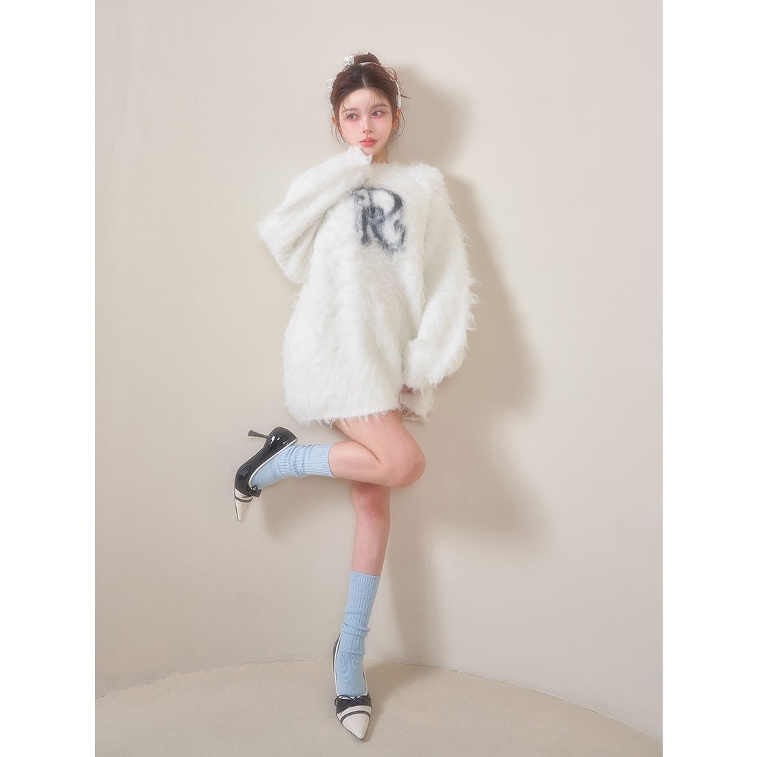 ダーリッチ Darich DRニットプルオーバー （サックス） -ファッション