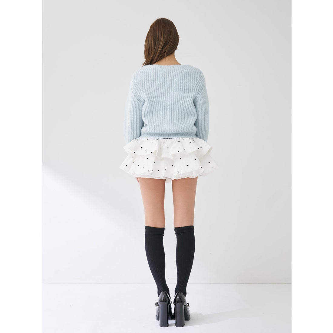 ダーリッチ Darich ファンシービーズDDロゴボリュームニットトップス