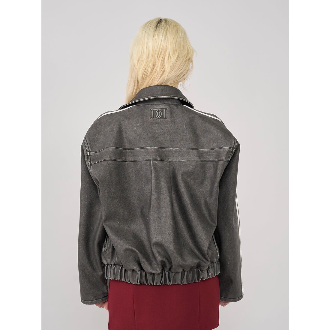 ダーリッチ Darich ラインレザーオーバージャケット （ブラウン