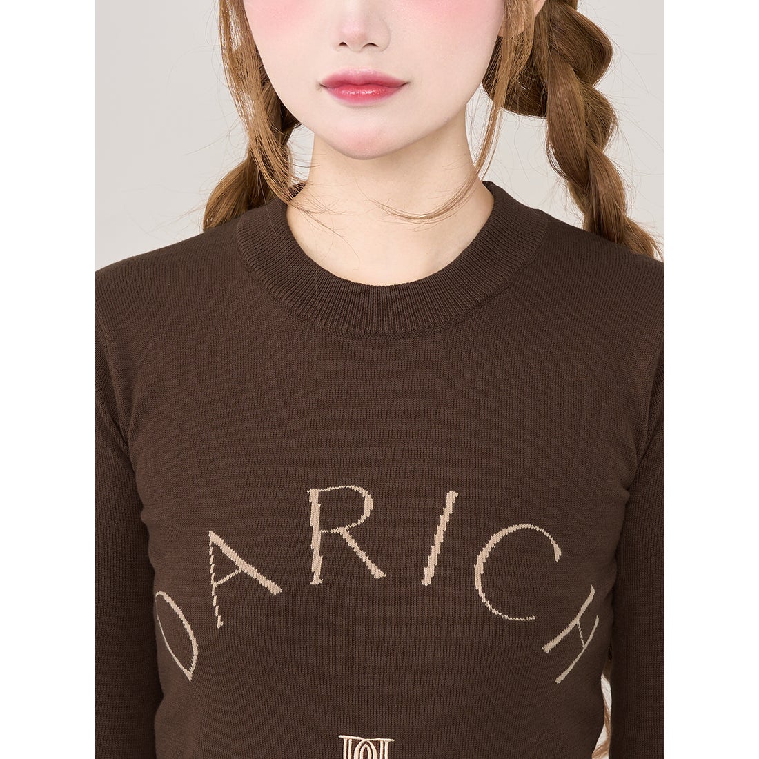 ダーリッチ Darich DARCHロゴニットトップス （ブラック