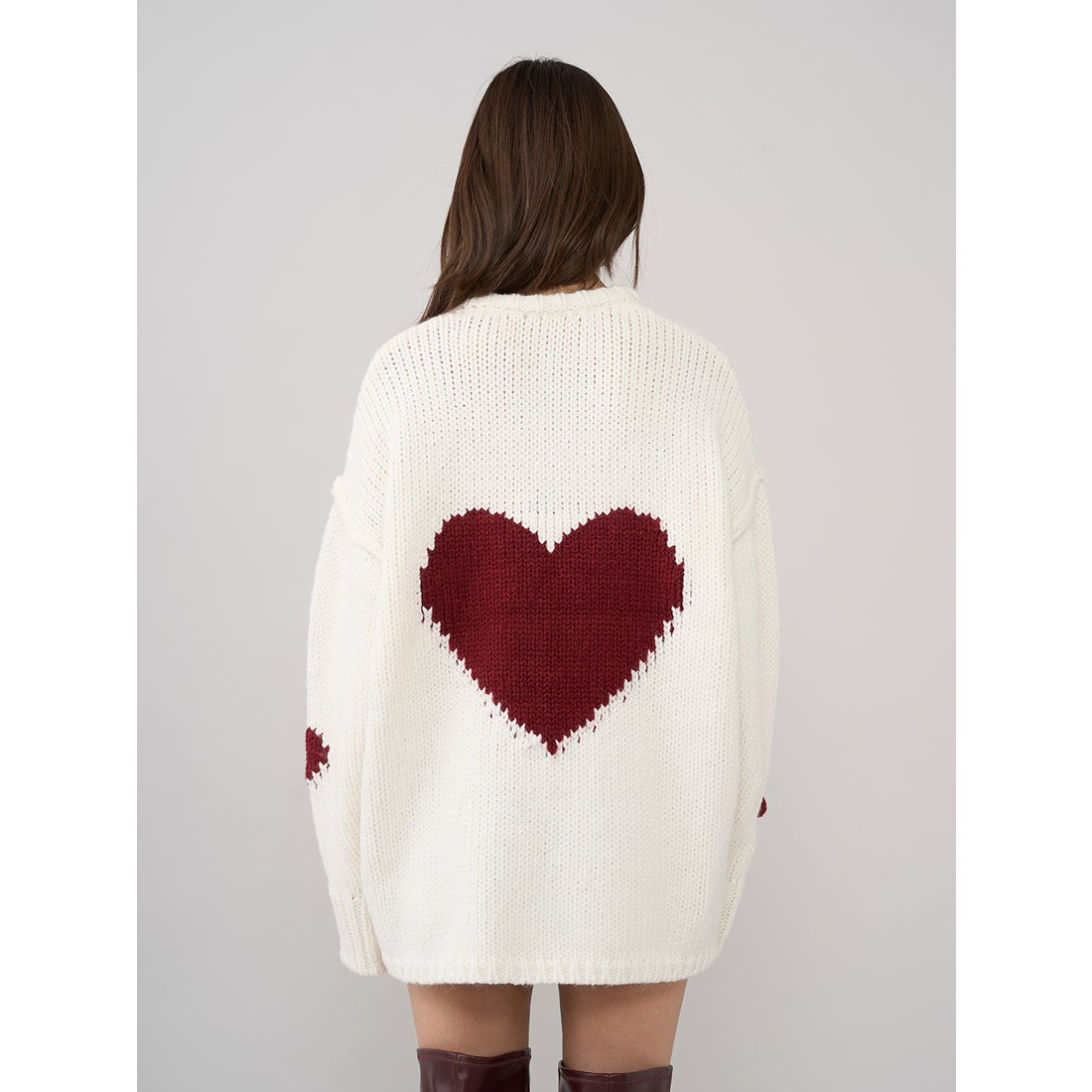 ダーリッチ Darich ハートロゴローゲージニットチュニック