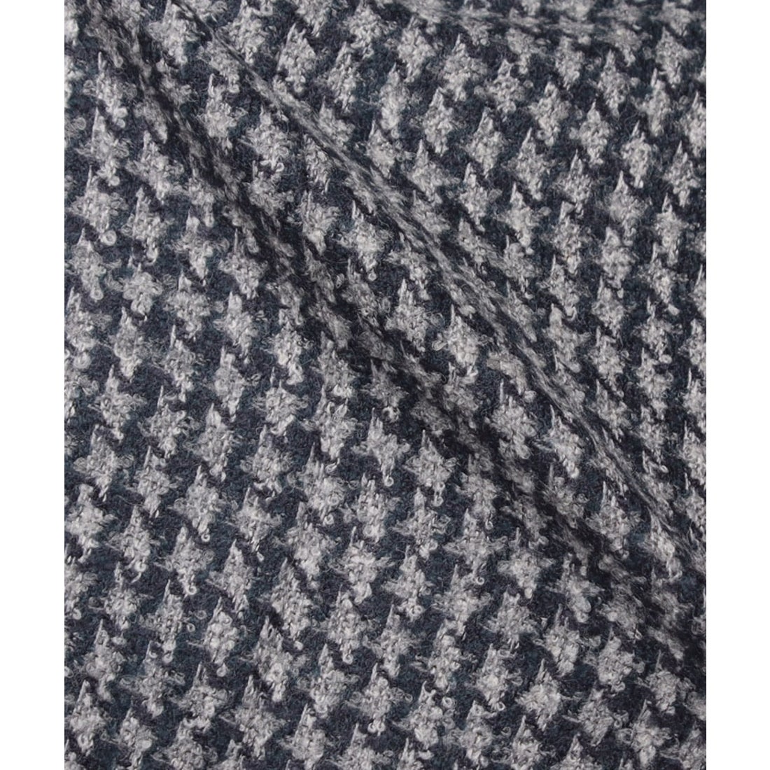 リング糸ハウンドトゥースジャケット （ブルー） -D'URBAN | ダーバン