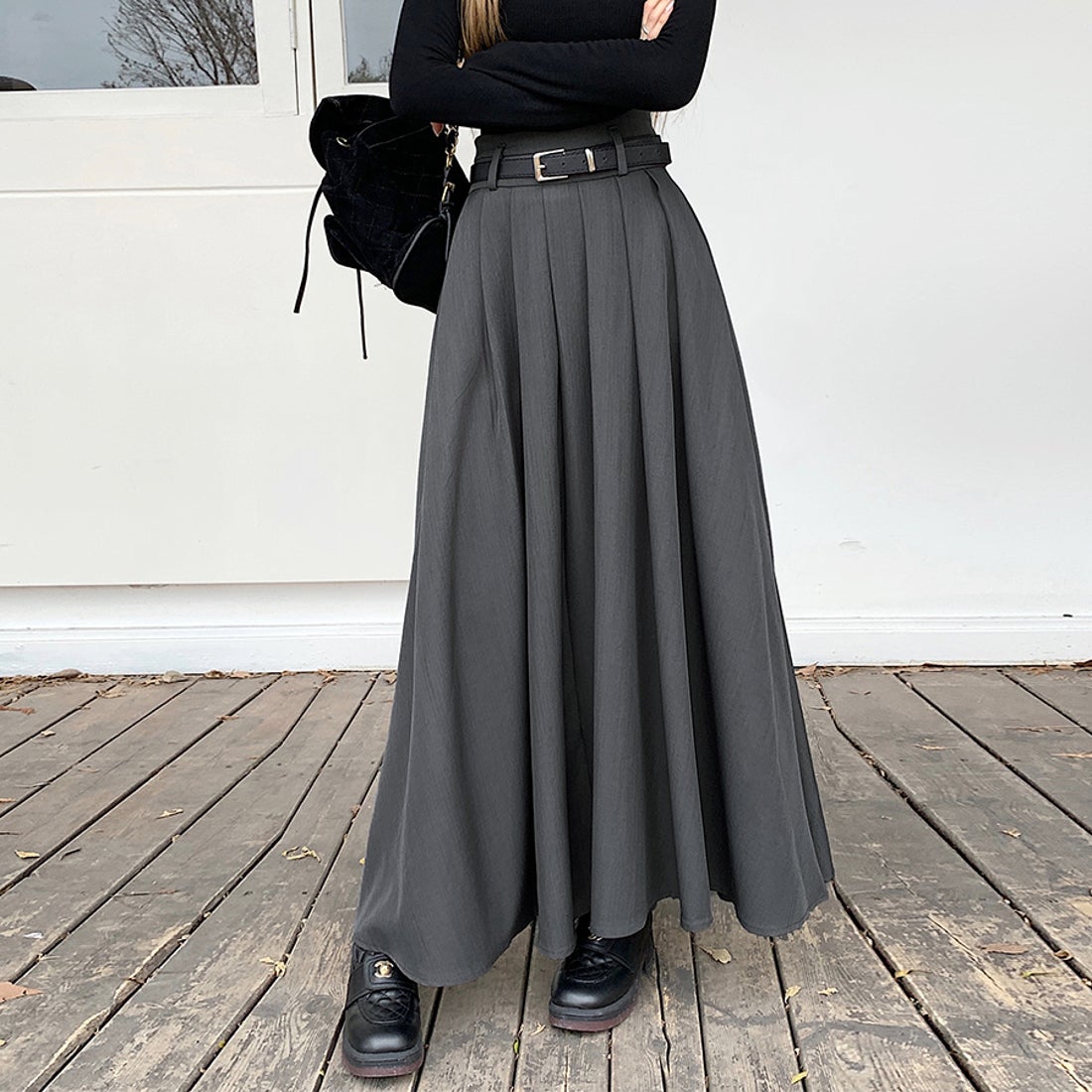 ドゥー ベル Doux Belle ロングプリーツスカート レディース スカート