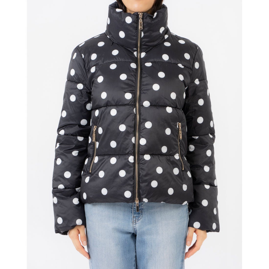 デニーローズ DENNY ROSE ボトルネックドット柄ダウン （MULTI