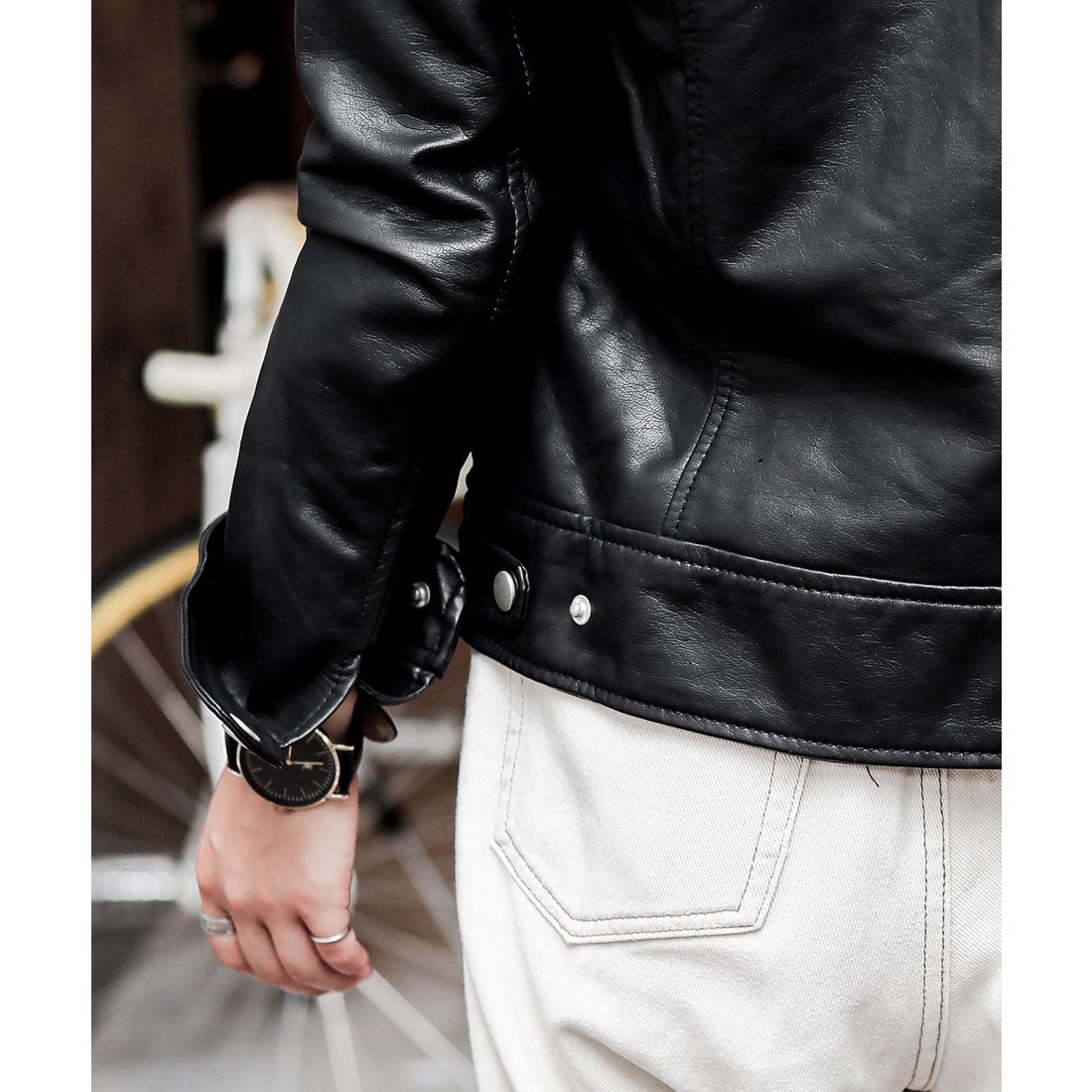 ファッションレター Fashion Letter フェイクシングルライダース