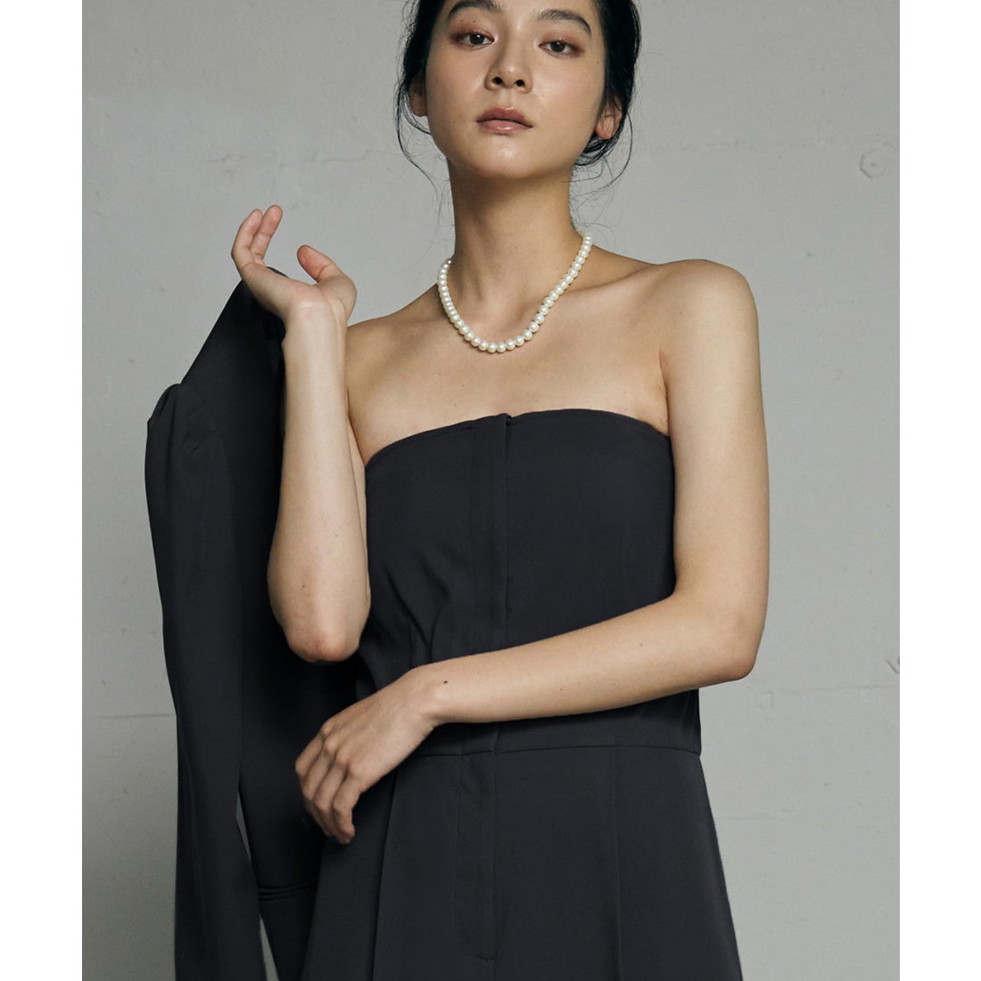 フロリア Flolia ノーカラージャケット・オールインワン セットアップ