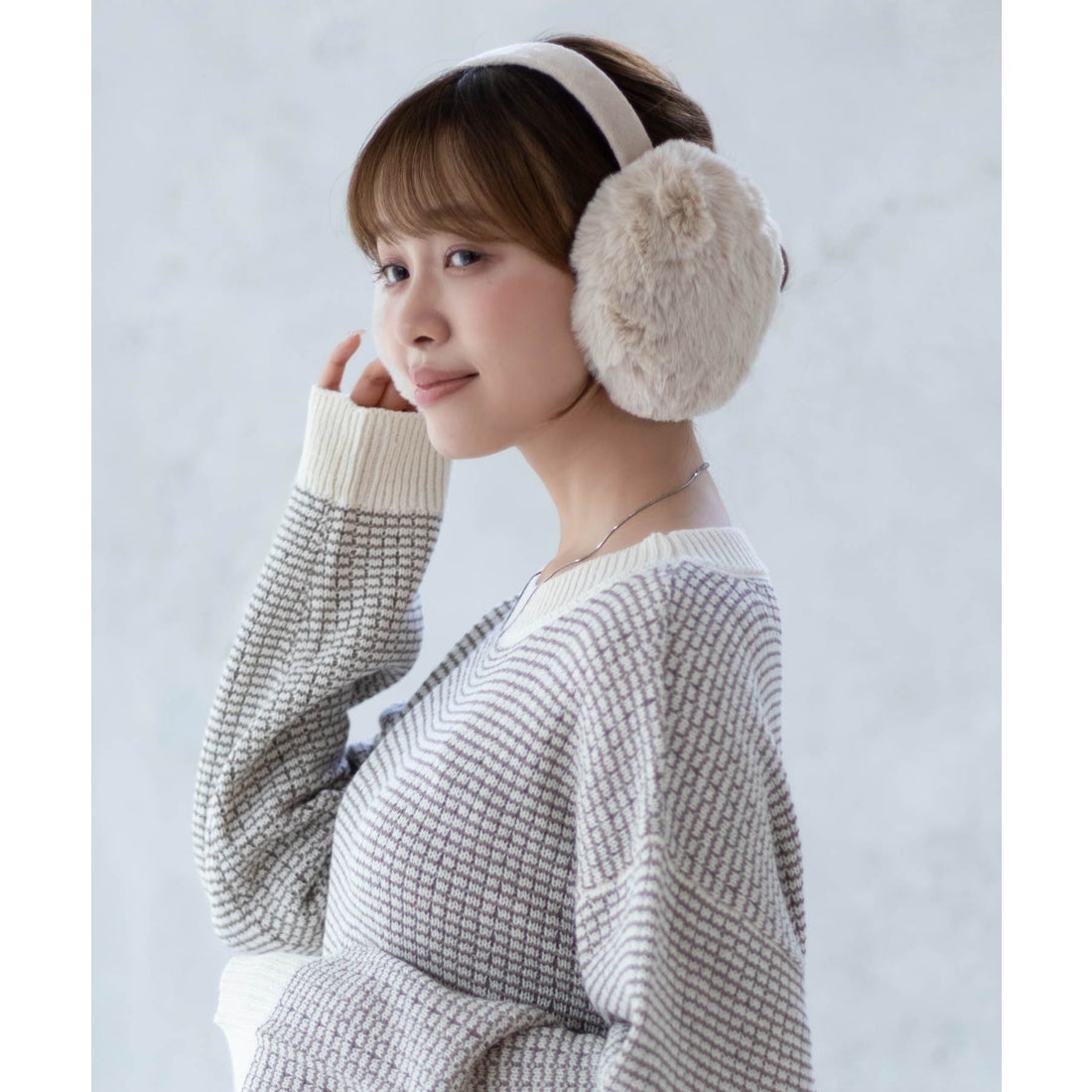 ハッシュアッシュ HusHusH イヤーマフ （ベージュ） -ファッション通販