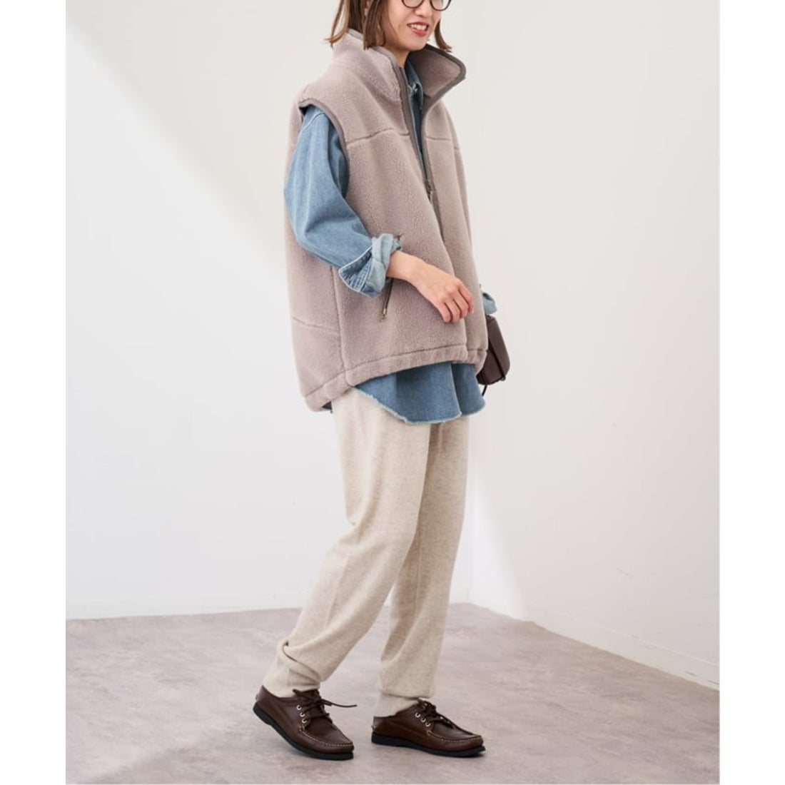 フレームワーク FRAMeWORK ≪≫ウールボアベスト （ベージュ