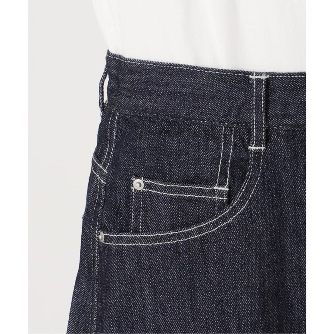 フレームワーク FRAMeWORK ≪≫バレルフォルムデニムパンツ （ブルー