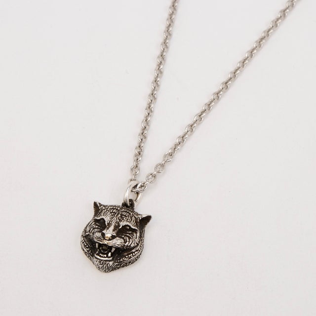 グッチ GUCCI ネックレス 433608-J8400 キャットヘッド ペンダント