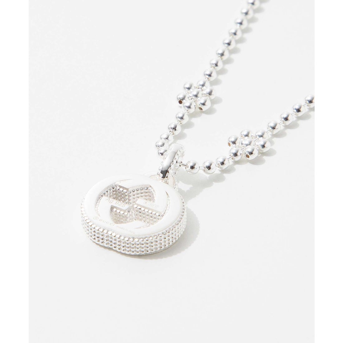 グッチ GUCCI 479221 J8400 ネックレス INTERLOCKING G S NECKLACE