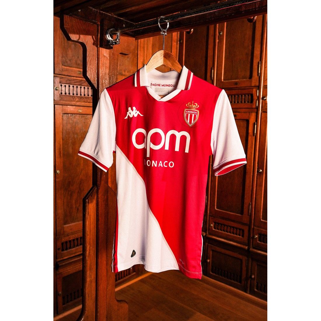 Kappa ASモナコ 24/25 ユニフォーム ホーム 半袖 レプリカ #18.南野