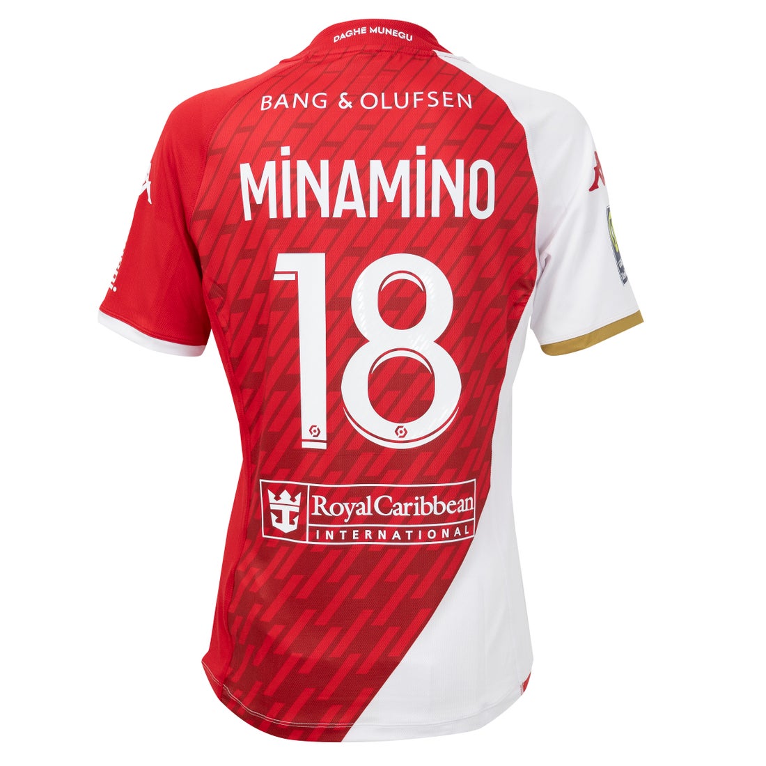 Kappa モナコ 23/24 ユニフォーム ホーム 半袖 オーセンティック #18