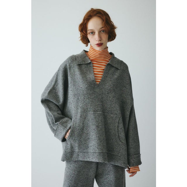 HeRIN.CYE ［予約］Nep pullover knit tops GRY -ファッション通販