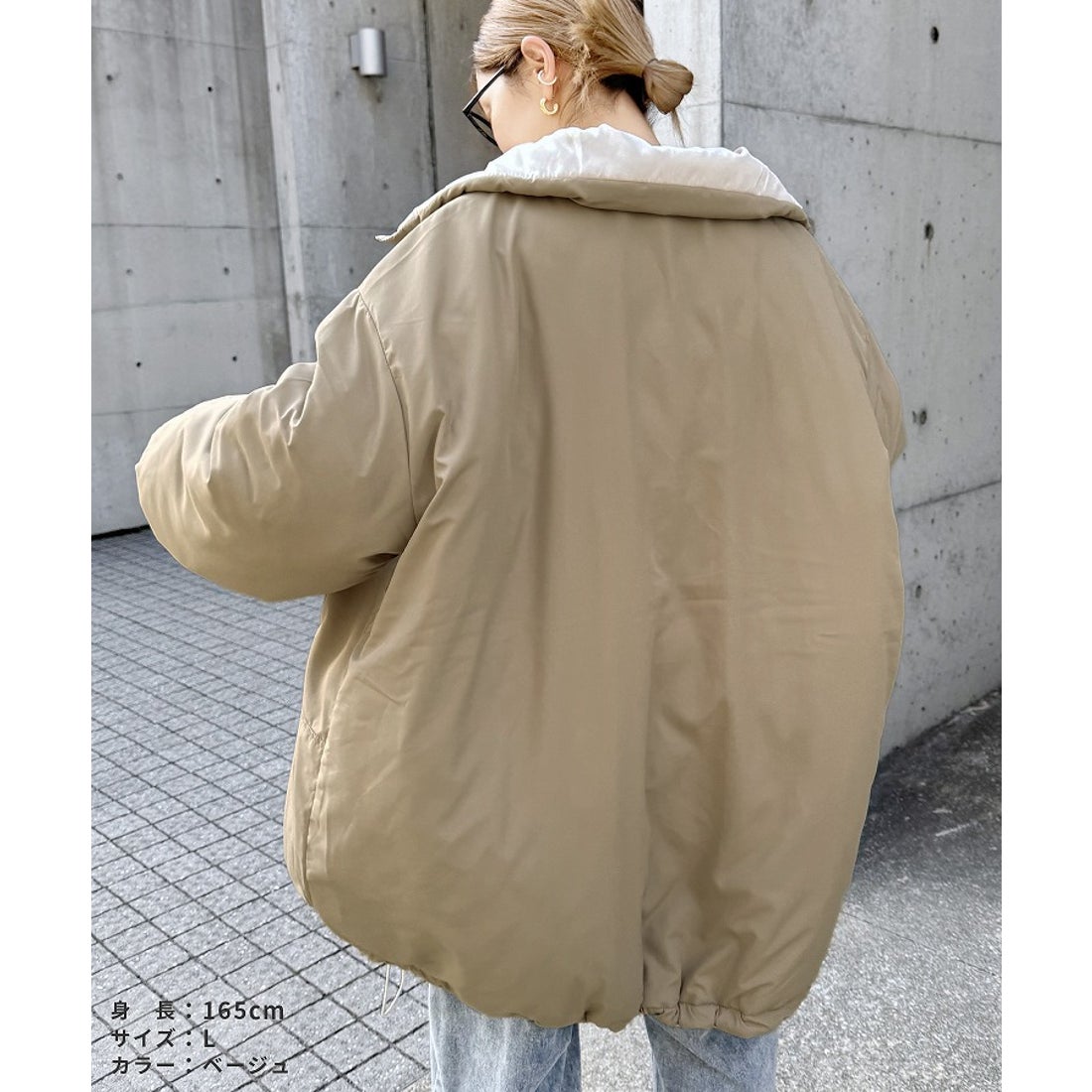 レカ reca リバーシブルスタンドカラーモンスターコート（y8211