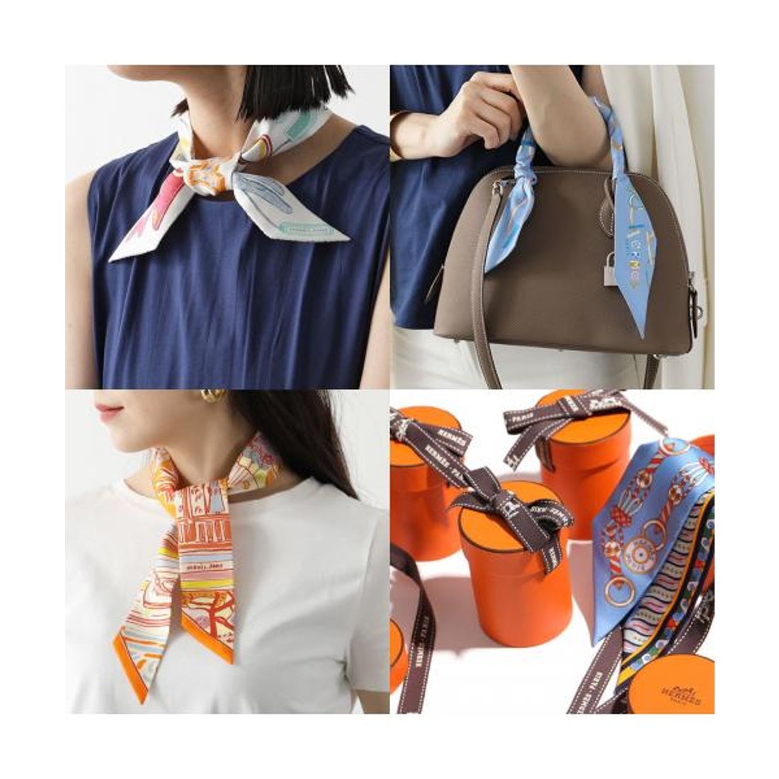 エルメス Hermes HERMES ツイリー スカーフ TWILLY 064116S 064007S