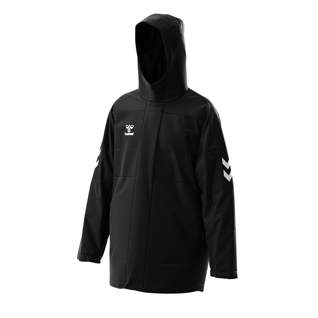 hummel ヒュンメル 中綿ハーフコート ジュニア(ブラック) HAW8106 90