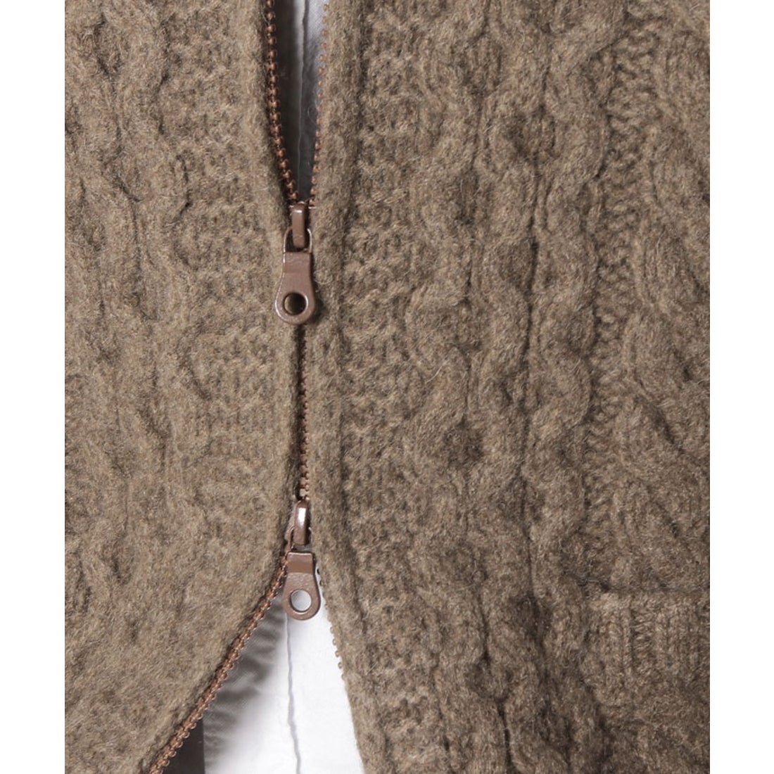 I・E・I SELECTION 高級ヤク100%紳士用手編みニットブルゾン