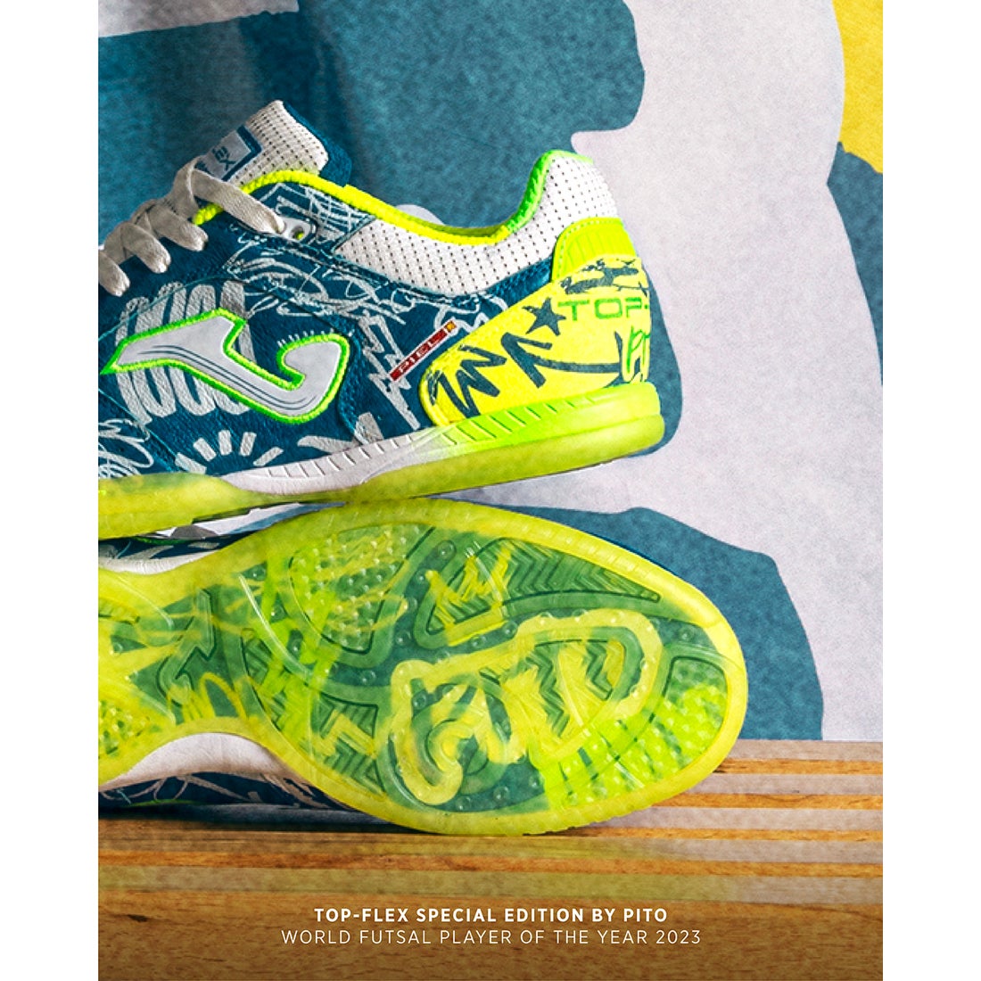 Joma ホマ トップフレックス PITO INDOOR TOPW2564IN ブルー/イエロー