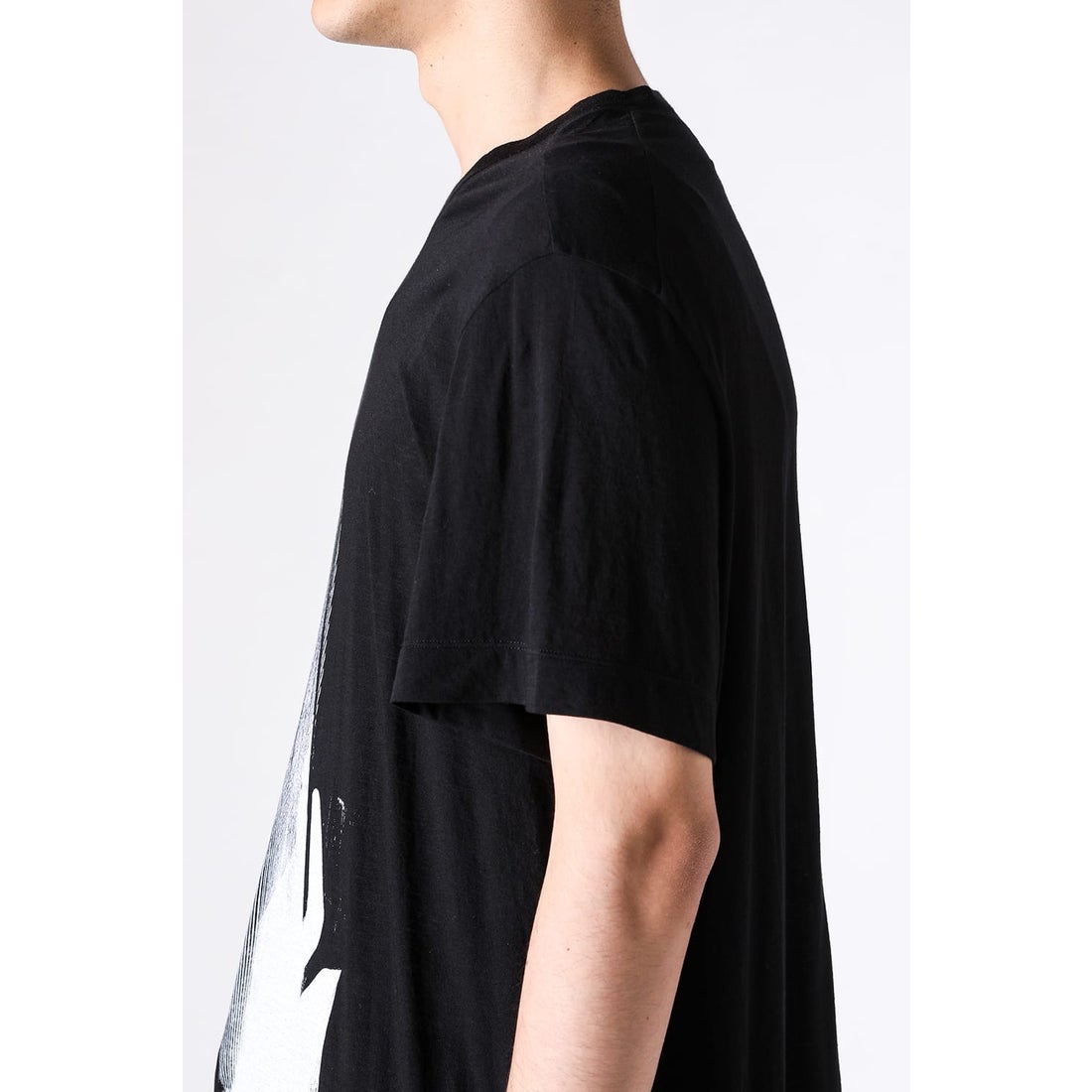 JULIUS COTTON/SILK JERSEY LONG T SHIRT （BLACK） - Osaka / Kyoto